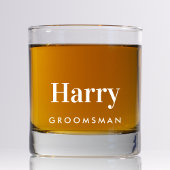 Gepersonaliseerde Groomsmen Bruiloft Whisky Glas