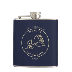 Gepersonaliseerde Groomsmen Gift Flask Heupfles