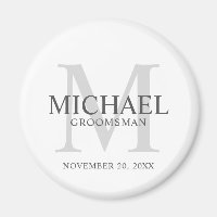 Gepersonaliseerde Groomsmen's naam en monogram