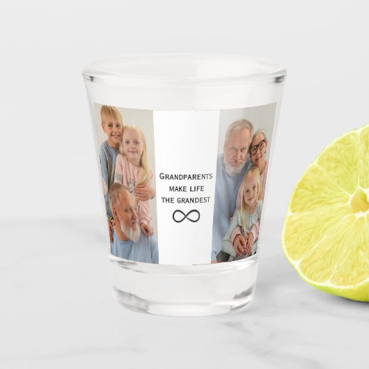 Gepersonaliseerde Grootouders Foto & Tekst Shot Gl Glas (Voorkant)