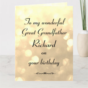 Gepersonaliseerde grootvader Birthday Kaart