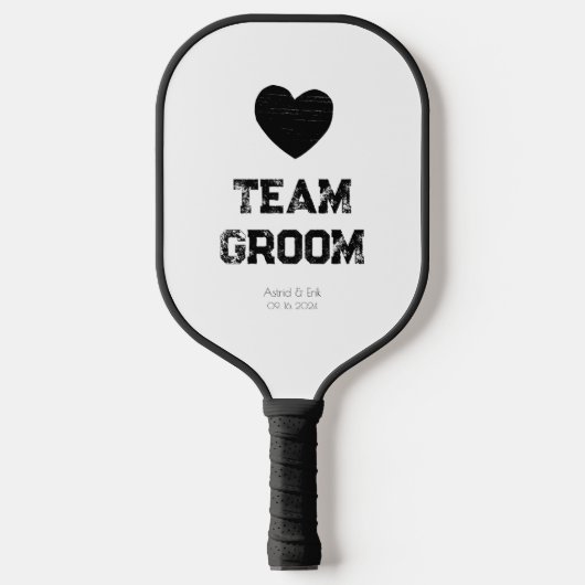 Gepersonaliseerde grote hart Pickleball Paddle (Voorkant)