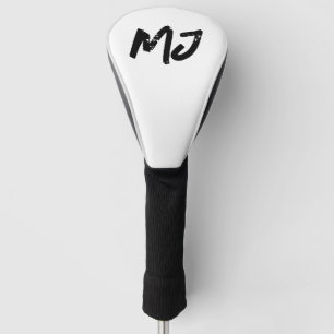 Gepersonaliseerde Grunge Initialen Monogram Modern Golfheadcover