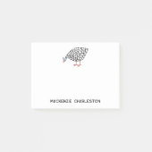 Gepersonaliseerde Guinea Fowl Post-it Notes (Voorkant)