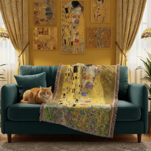 Gepersonaliseerde Gustav Klimt De Kus Liefde Boods Deken