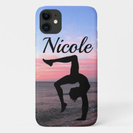  GEPERSONALISEERDE GYMNAST MEISJE iPhone 11 HOESJE