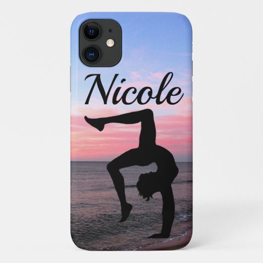 GEPERSONALISEERDE GYMNAST MEISJE Case-Mate iPhone CASE (Achterkant)