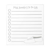 Gepersonaliseerde gymnastiek Acro Dance Teacher Gi Notitieblok (Voorkant)