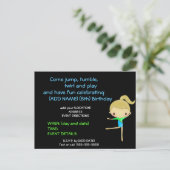 Gepersonaliseerde Gymnastiek Party uitnodigingen (Staand voorkant)