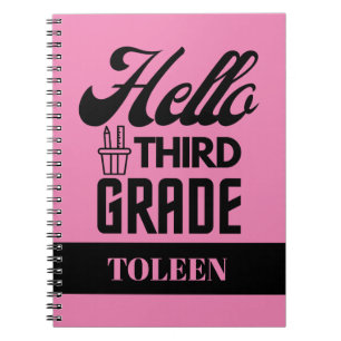 Gepersonaliseerde Hallo derde graad Notitieboek