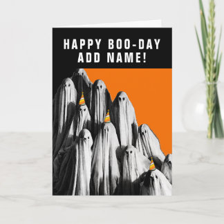 gepersonaliseerde Halloween Birthday Kaart