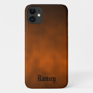 Gepersonaliseerde halloween Color Gothic Ombre Art iPhone 11 Hoesje