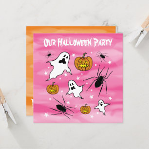 Gepersonaliseerde Halloween Geesten, Pompoenen en Kaart