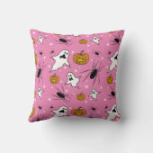 Gepersonaliseerde Halloween Geesten, Pompoenen en Kussen (Achterkant)