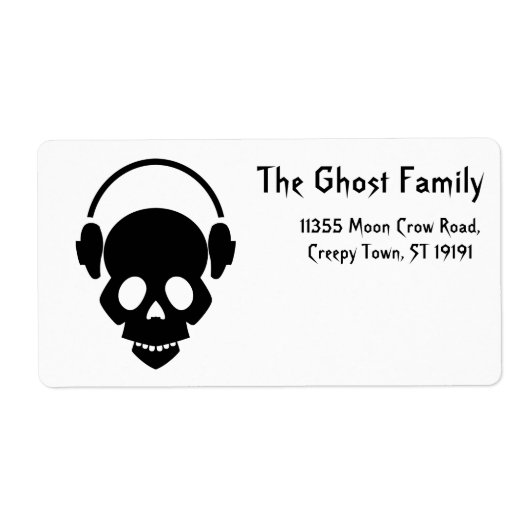 Gepersonaliseerde Halloween Ghosts Pumpkin Etiket (Voorkant)