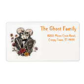 Gepersonaliseerde Halloween Ghosts Pumpkin Etiket (Voorkant)