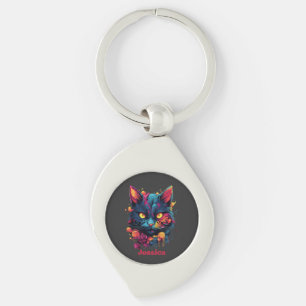 Gepersonaliseerde Halloween/Heks/Tovenaar/Gothic C Sleutelhanger