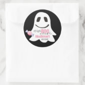 Gepersonaliseerde Halloween Little Boo Sticker (Tas)