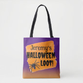 Gepersonaliseerde Halloween Loot Trick-or-Treat Draagtas (Voorkant)