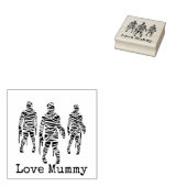 Gepersonaliseerde Halloween Monster Kaarten Rubberstempel (Gestempeld)