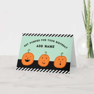 Gepersonaliseerde Halloween Oktochtdag Kaart