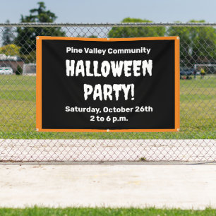 Gepersonaliseerde Halloween Party Banner