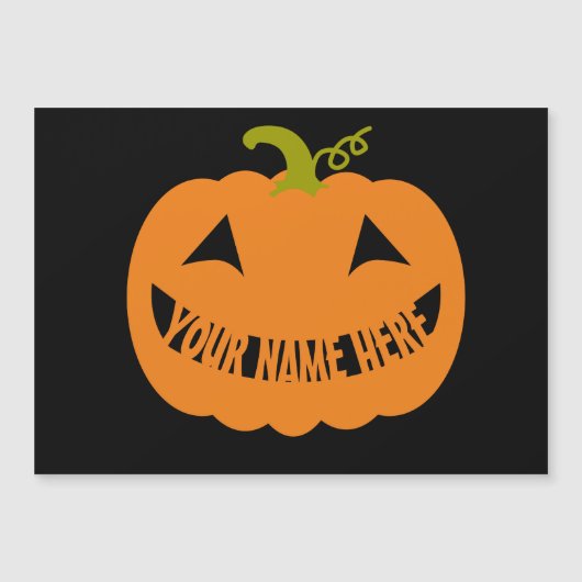 Gepersonaliseerde Halloween Pumpkin (Voorkant)
