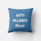 Gepersonaliseerde Halloween Pumpkin Throw Kussen (Achterkant)