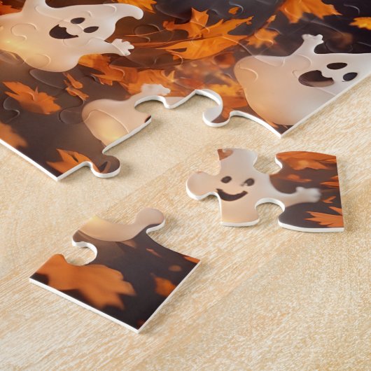 Gepersonaliseerde Halloween Puzzel – Geesten, Pomp Legpuzzel (Zijkant)