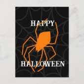 Gepersonaliseerde Halloween Spin Web uitnodiging (Voorkant)