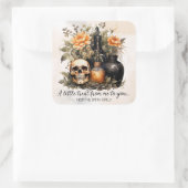 Gepersonaliseerde  Halloween Vierkante Sticker (Tas)