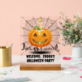 Gepersonaliseerde Halloween welkom Acryl Bord (Huwelijk)