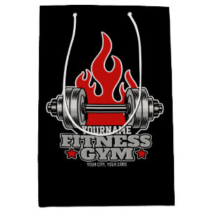 Gepersonaliseerde Halthaaltel Fitness Gym Medium Cadeauzakje