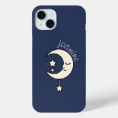 Gepersonaliseerde halve maan met ster Case-Mate iPhone case (Achterkant)