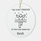 Gepersonaliseerde Halve Marathon Ornament Gift voo (Links)