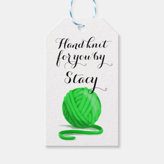 Gepersonaliseerde handbrei voor u met zorginfo cadeaulabel (Voorkant)