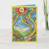 GEPERSONALISEERDE HANDFASTING KAART PAGAN CELTIC D (Voorkant)