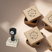 Gepersonaliseerde handgemaakt met liefde Small Bus Rubberstempel