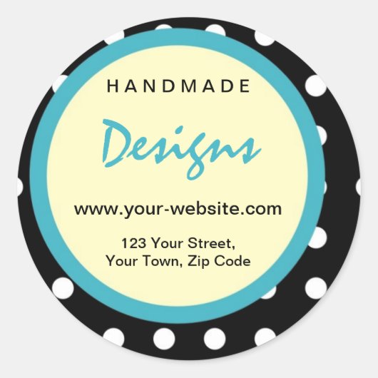 Gepersonaliseerde handgemaakte door Stickers (Voorkant)