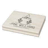 Gepersonaliseerde handgemaakte kaarsen, groot 	rubberstempel (Stempel)