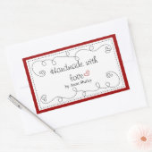 Gepersonaliseerde handgemaakte met liefde labels (Envelop)