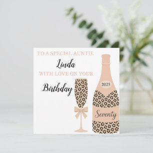 Gepersonaliseerde handgemaakte verjaardag kaart