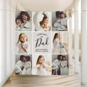 Gepersonaliseerde handgeschreven liefde je vader 8 fleece deken