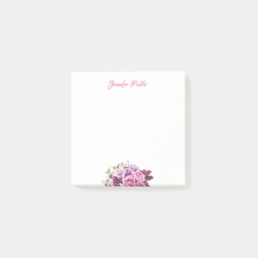 Gepersonaliseerde handgeschreven script Waterverf  Post-it® Notes (Voorkant)