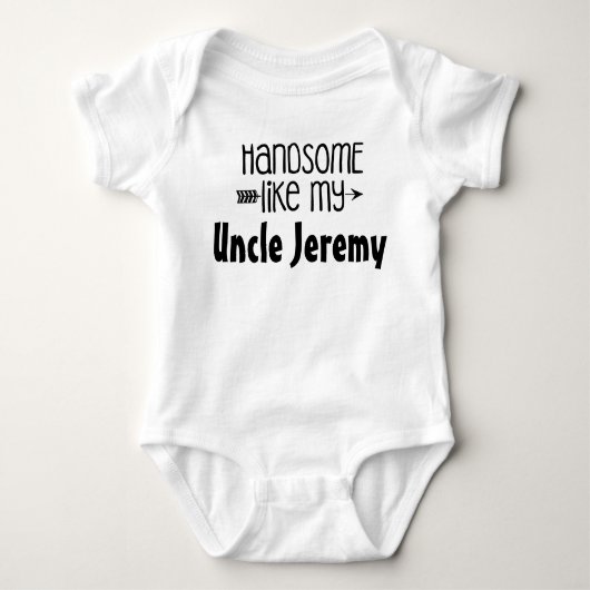 Gepersonaliseerde "Handsome Like My" Romper (Voorkant)