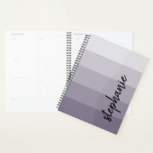 Gepersonaliseerde handtekening kleur blok pruim 20 planner (Display)