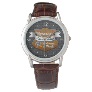 Gepersonaliseerde Handyman Fix-It aangepaste naam  Horloge