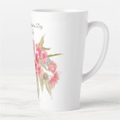 Gepersonaliseerde Happy 1st Moederdag Pink Floral Latte Mok (Rechts)