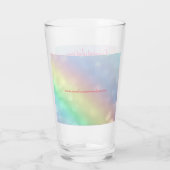 gepersonaliseerde Happy 40th Birthday Glas (Achterkant)