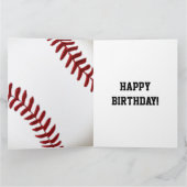 GEPERSONALISEERDE Happy Birthday Baseball Kaarten (Binnen)